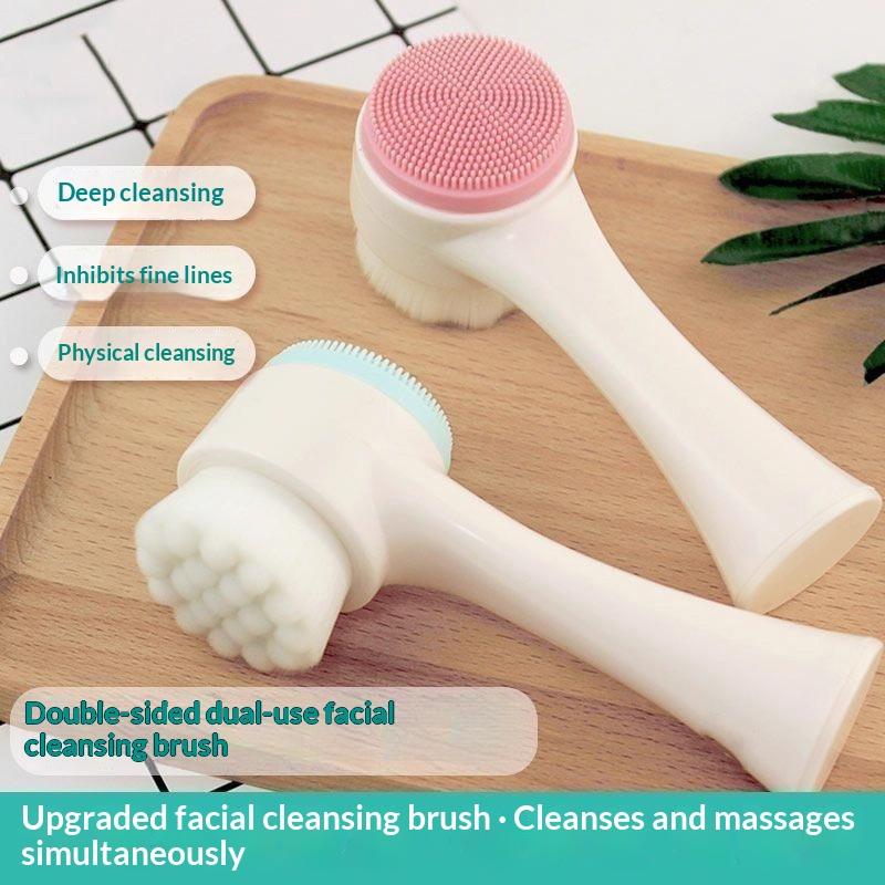 Silicone Face Scrubber Electric - فرشاة تنظيف الوجه ثلاثية الأبعاد من