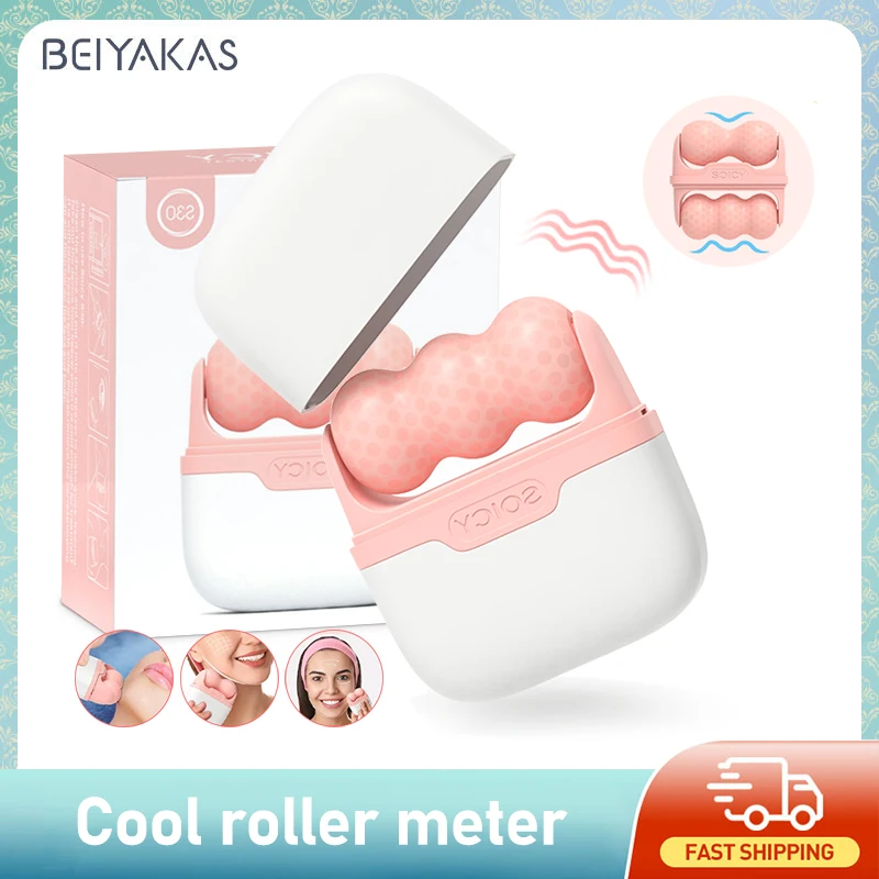 Face Ice Roller Puffiness - أداة تدليك الثلج 2 في 1