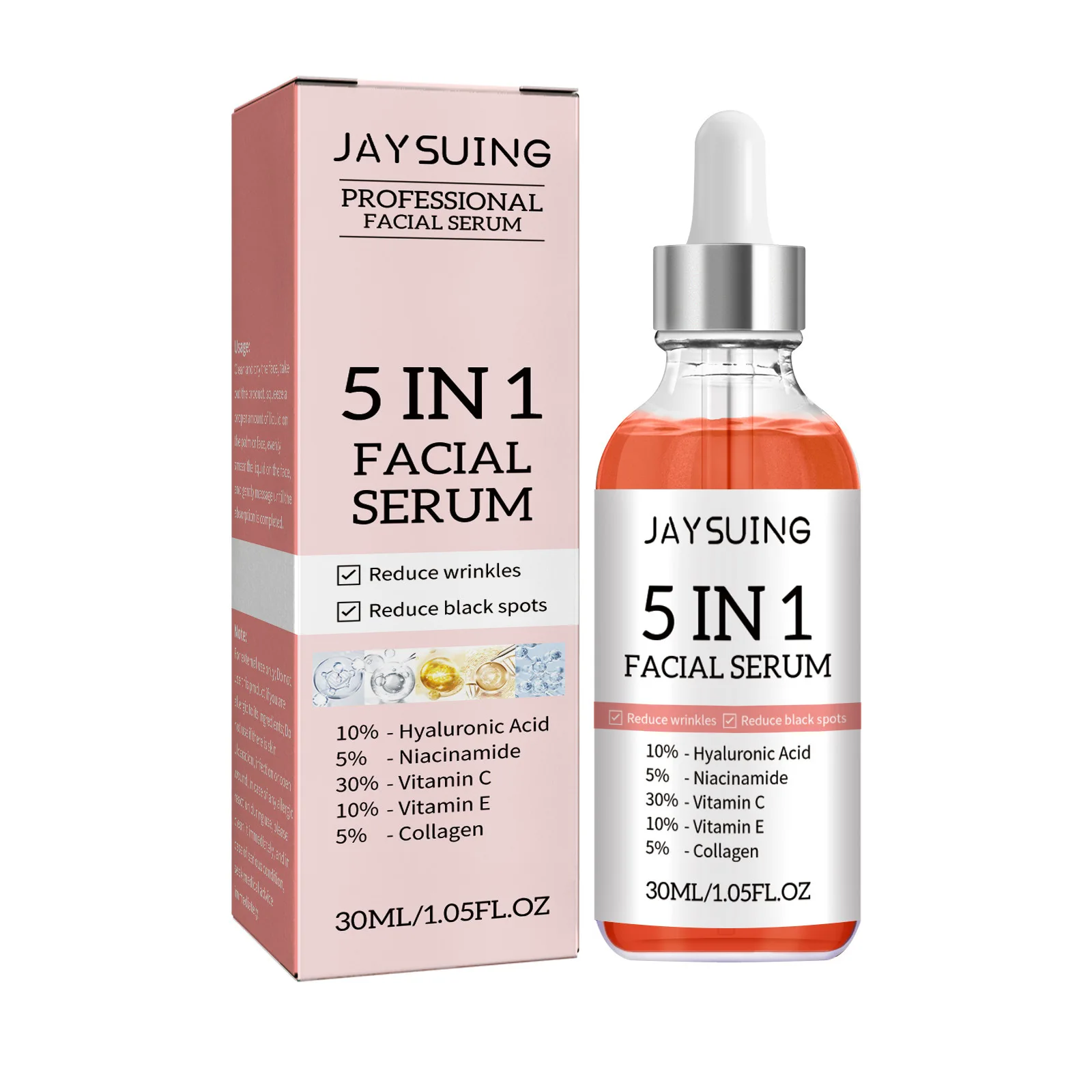 5 في 1 سيروم ترطيب الوجه ترطيب - مراجعة Hyaluronic Acid Facial Serum وسعره