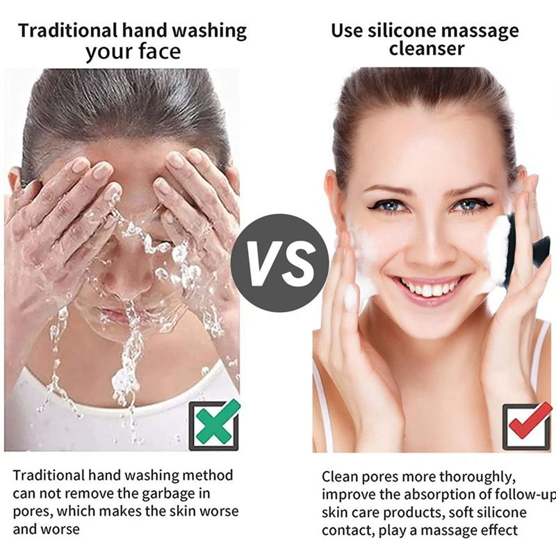 TAIGH-قطعتان من فرشاة تنظيف ال - مراجعة Silicone Face Scrubber Electric وسعره