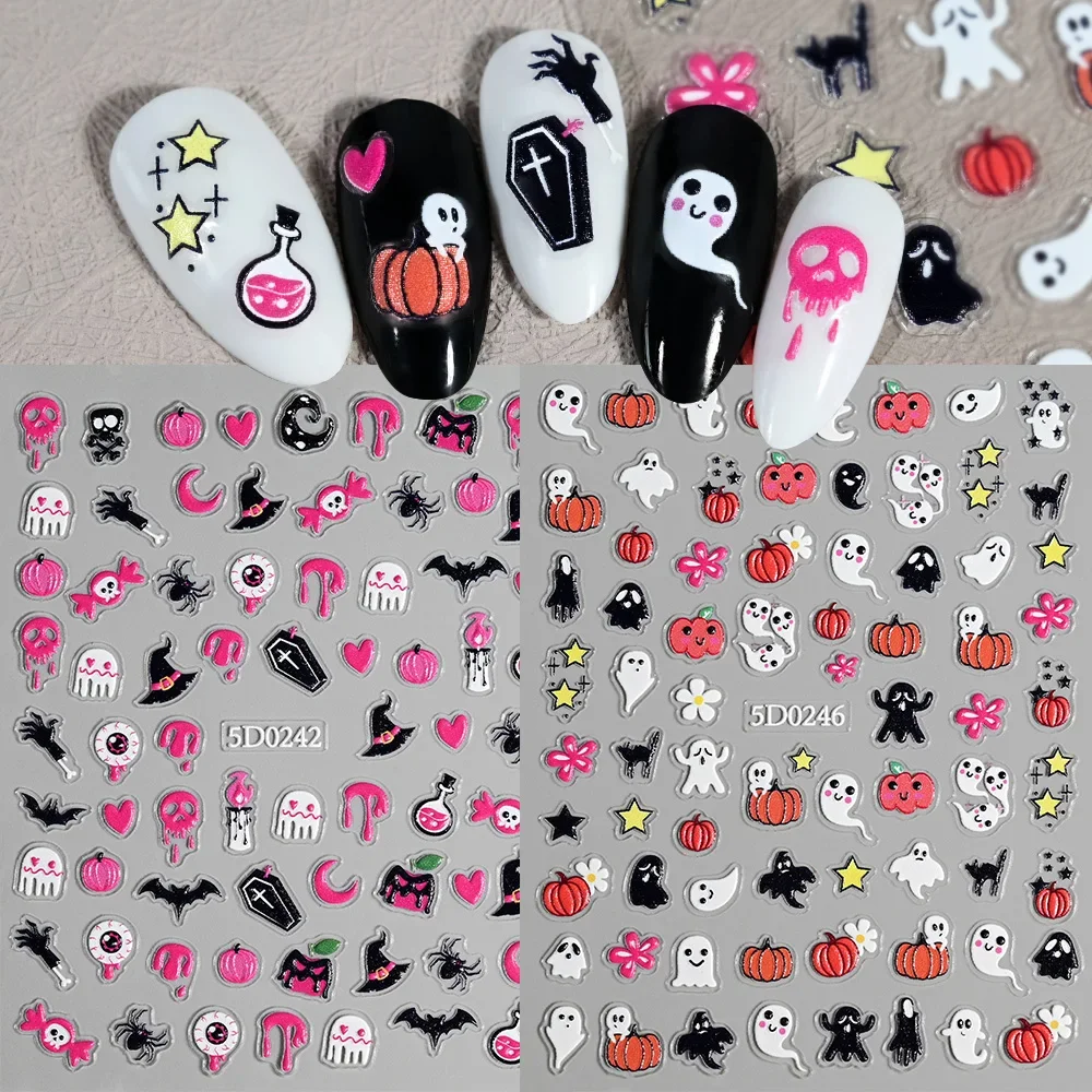 1 ورقة من ملصقات الأظافر ثلاثي - مراجعة Nail Art وسعره