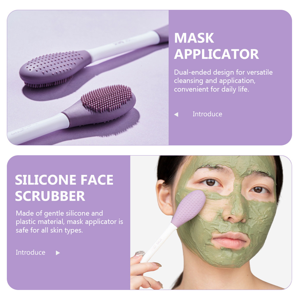 فرشاة قناع الوجه المزدوجة الرأ - مراجعة Silicone Face Scrubber Electric وسعره